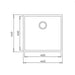 Undercounter Sink TEKA Square 40.40 TG WHITE - Еднокоритни мивки за вграждане<<<Мивки за вграждане<<<Уреди за
