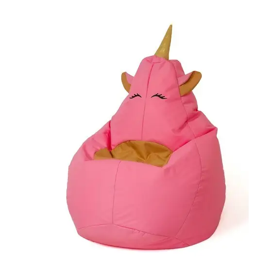 Unicorn pink XL 130 x 90 cm Sako bag pouffe - Poufs for children/youthPUF-DZI<<<Poufs and footrestsPUF<<<ActionPL