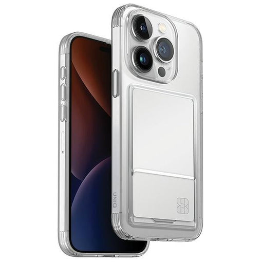 Uniq Air Fender ID Cardslot case for iPhone 15 Pro - transparent - Cell phone cases and covers<<<HurtelXML