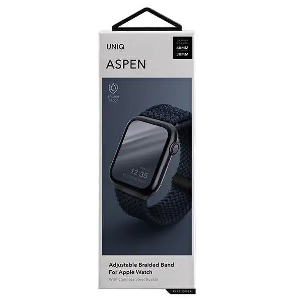 Uniq Aspen Braided Strap for Apple Watch 1/2/3/4/5/6/7/8/SE/SE2 40/38/41mm - Blue - Other cell phone