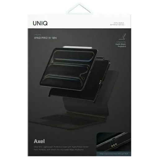 Uniq Axel iPad Pro 11’’ M4 case black/black ebony - Cell phone cases and covers<<<HurtelXML