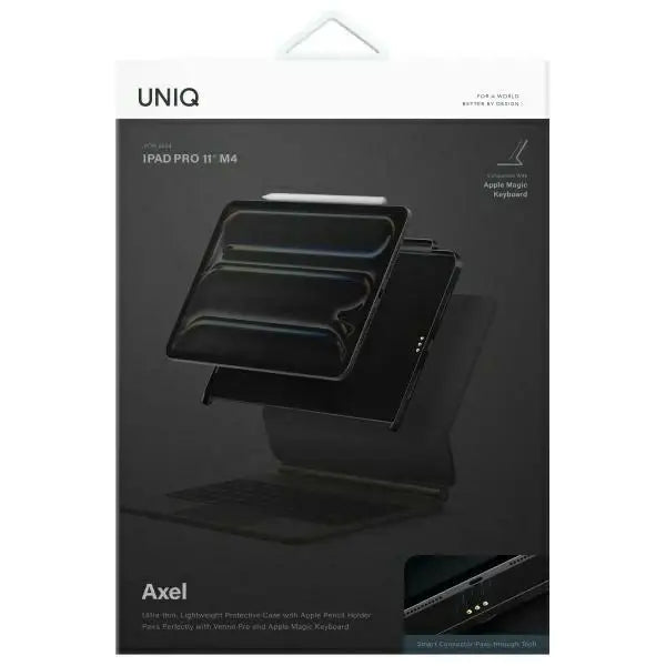 Uniq Axel iPad Pro 11’’ M4 case black/black ebony - Cell phone cases and covers<<<HurtelXML