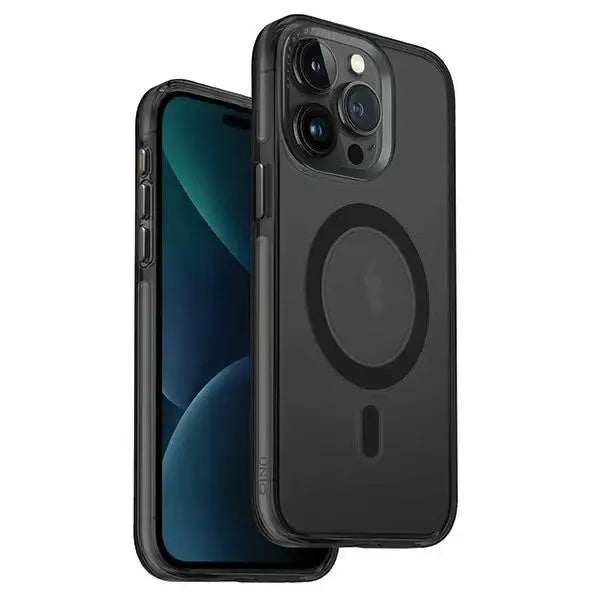 Uniq Calio Magclick Charging case for iPhone 15 Pro Max - gray - Cell phone cases and covers<<<HurtelXML
