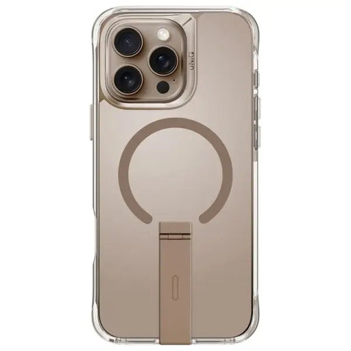 Uniq case Eleva with Vertica Stand iPhone 16 Pro 6.3’’ gold/taupe gold - Cell phone cases and covers<<<HurtelXML