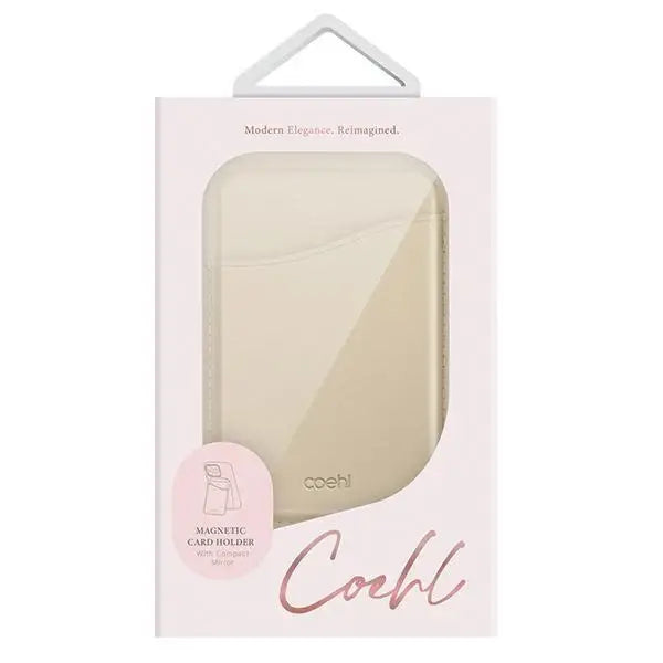 Uniq Coehl Esme Magnetic Wallet with Mirror and Stand Cream - Others<<<HurtelXML