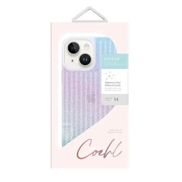 Uniq Coehl Linear case for iPhone 14 - pink and blue - Cell phone cases and covers<<<HurtelXML