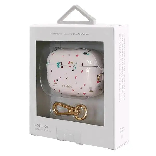 Uniq Coehl Terrazzo AirPods Pro Case Pink/Blush Pink - Cell phone cases and covers<<<HurtelXML