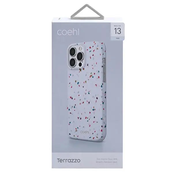 Uniq Coehl Terrazzo case for iPhone 13 Pro / iPhone 13 - white - Cell phone cases and covers<<<HurtelXML