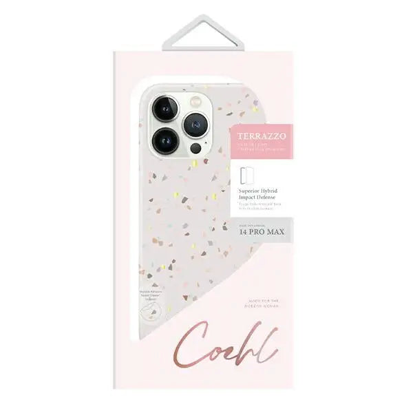 Uniq Coehl Terrazzo case for iPhone 14 Pro Max - sand - Cell phone cases and covers<<<HurtelXML
