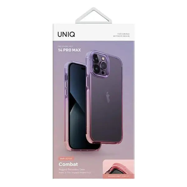 Uniq Combat Duo case for iPhone 14 Pro Max - lilac and pink - Cell phone cases and covers<<<HurtelXML