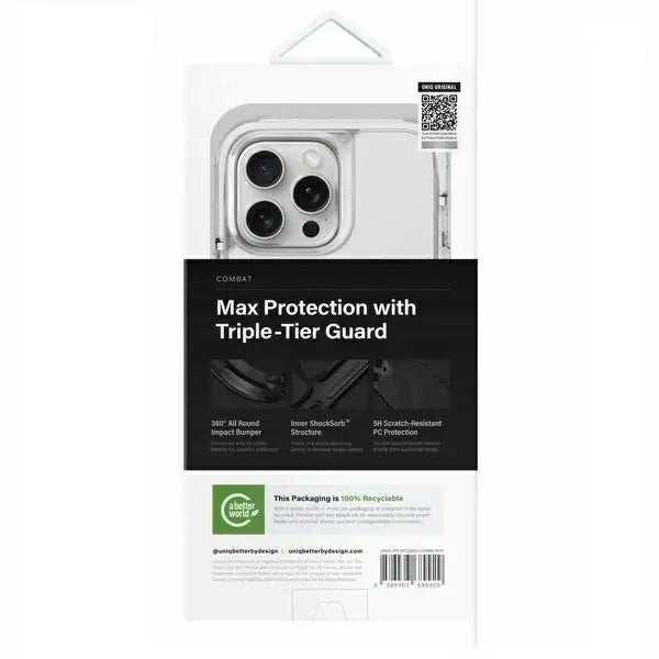 Uniq Combat iPhone 16 Pro Max 6.9’’ Magclick Charging case white/lume white - Cell phone cases and covers<<<HurtelXML
