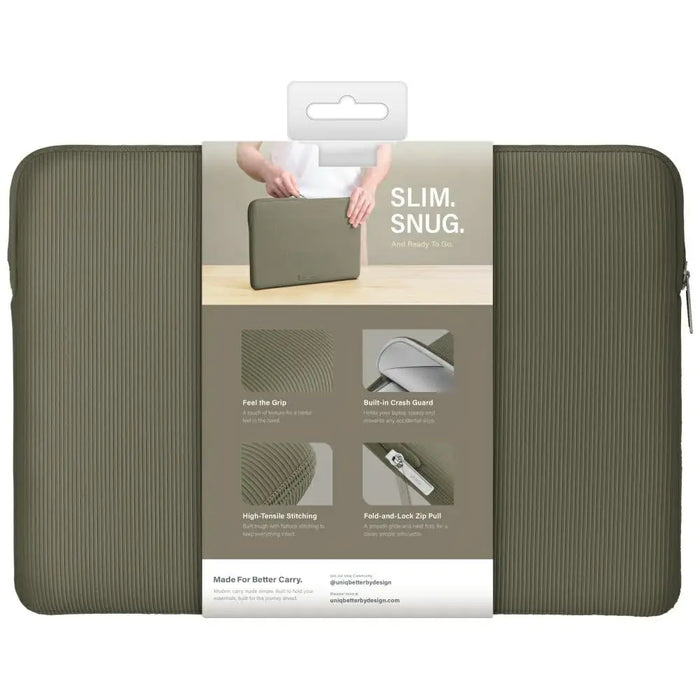 Uniq Cyprus Ridge Edition Laptop Sleeve bag for a 14’’ water-resistant neoprene laptop - green - Laptop bags<<<HurtelXML