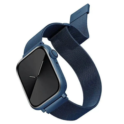 Uniq Dante Stainless Steel Strap for Apple Watch 1/2/3/4/5/6/7/8/SE/SE2 42/44/45mm - Blue - Other cell phone