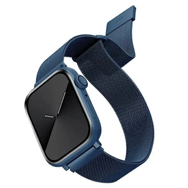 Uniq Dante Stainless Steel Strap for Apple Watch 1/2/3/4/5/6/7/8/SE/SE2 42/44/45mm - Blue - Other cell phone