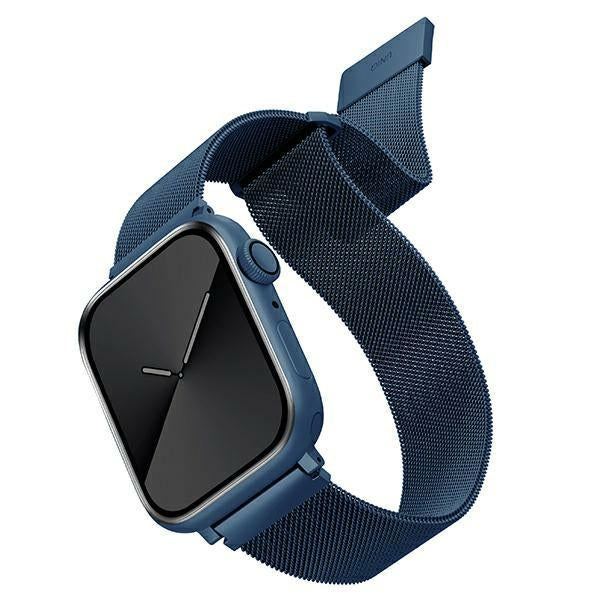 Uniq Dante Stainless Steel Strap for Apple Watch 1/2/3/4/5/6/7/8/SE/SE2 38/40/41mm - Blue - Other cell phone
