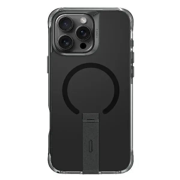 Uniq Eleva with Vertica Stand Case for iPhone 16 Pro Max - Black - Cell phone cases and covers<<<HurtelXML