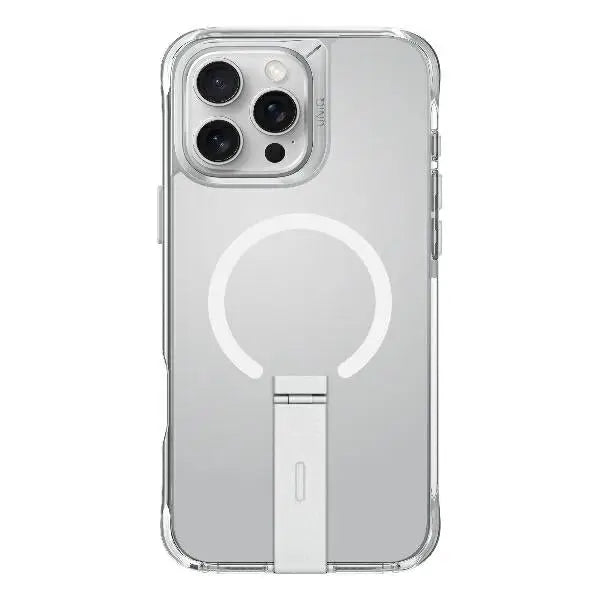 Uniq Eleva with Vertica Stand Case for iPhone 16 Pro Max - Transparent - Cell phone cases and covers<<<HurtelXML