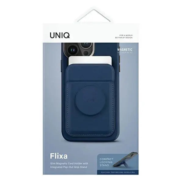 Uniq Flixa magnetic card wallet with stand navy blue - Others<<<HurtelXML