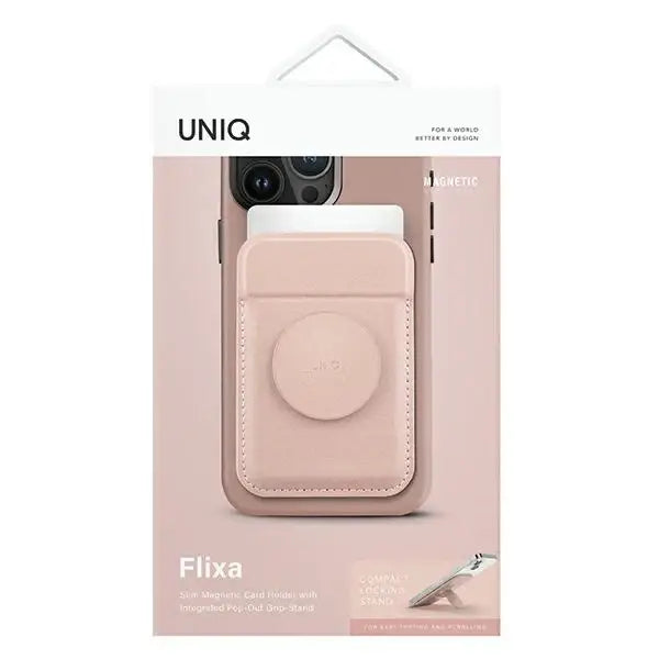 Uniq Flixa Magnetic Card Wallet with Stand Pink/Blush Pink MagSafe - Others<<<HurtelXML