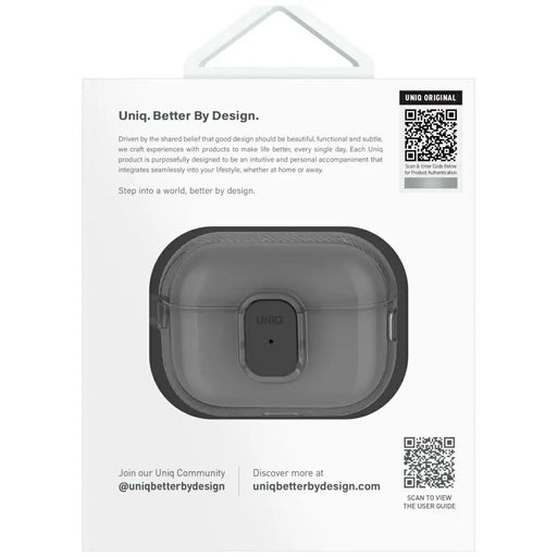 Uniq Glase Pro Case for AirPods Pro 2 - Black - Cell phone cases and covers<<<HurtelXML
