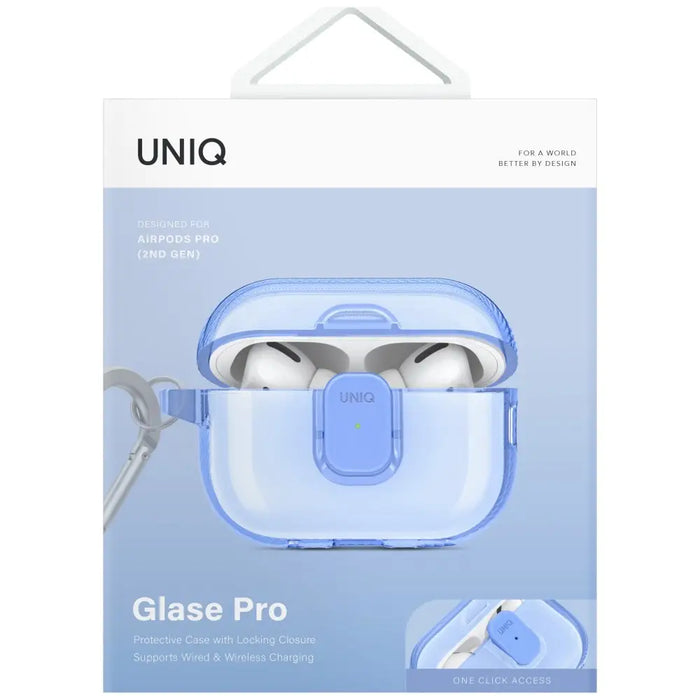 Uniq Glase Pro Case for AirPods Pro 2 - Blue - Cell phone cases and covers<<<HurtelXML