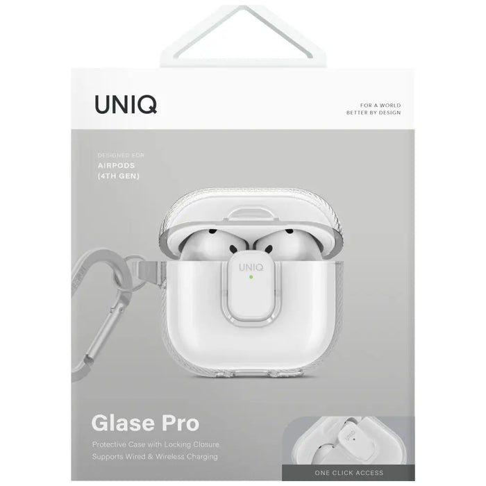 Uniq Glase Pro Case for AirPods 4 - Transparent - Cell phone cases and covers<<<HurtelXML