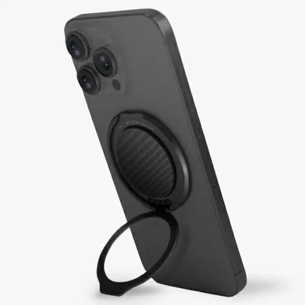 Uniq Gripfit Premium 360 Magnetic Mount&Kickstand Magnetic Holder black/carbon black - Cell phone holders<<<HurtelXML