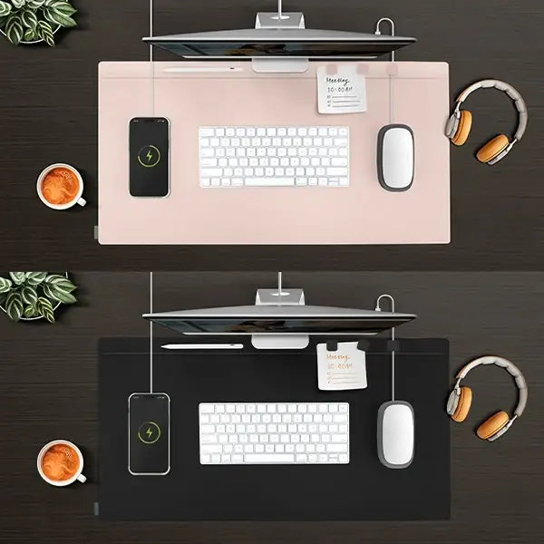 Uniq Hagen Magnetic Desk Pad Double-Sided Yellow-Gray - Rubber pad on the desk<<<HurtelXML