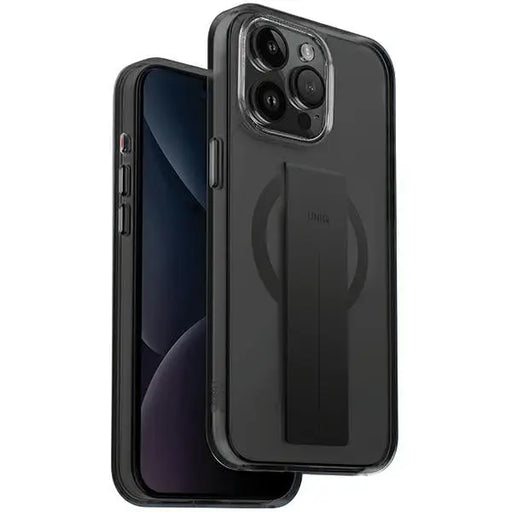 Uniq Heldro Mag Magclick Charging case for iPhone 15 Pro - black - Cell phone cases and covers<<<HurtelXML
