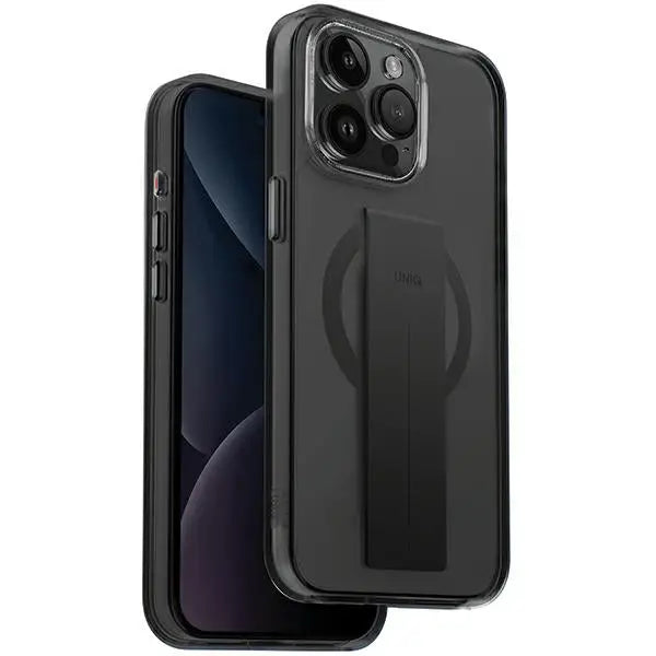 Uniq Heldro Mag Magclick Charging case for iPhone 15 Pro - black - Cell phone cases and covers<<<HurtelXML