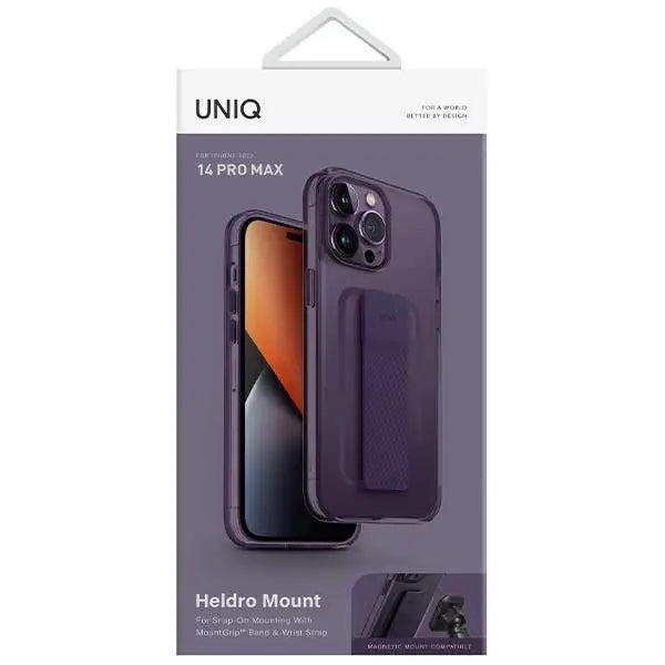 Uniq Heldro Mount case for iPhone 14 Pro Max - purple - Cell phone cases and covers<<<HurtelXML