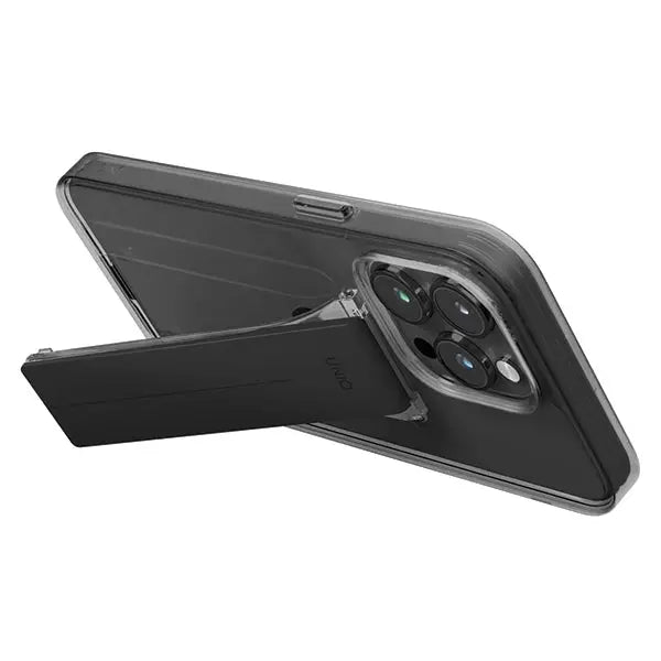 Uniq Heldro Mount case with Stand iPhone 15 Pro 6.1’’ smoke/vapor smoke - Cell phone cases and covers<<<HurtelXML