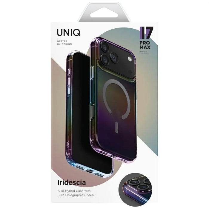 Uniq Iridescia Case for iPhone 17 Pro Max Magclick Charging - Multicolor - Cell phone cases and covers<<<HurtelXML