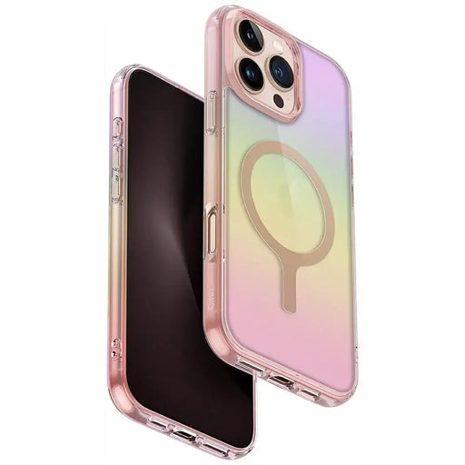 Uniq Iridescia Magclick Charging Case for iPhone 16 Pro Max - Pink - Cell phone cases and covers<<<HurtelXML