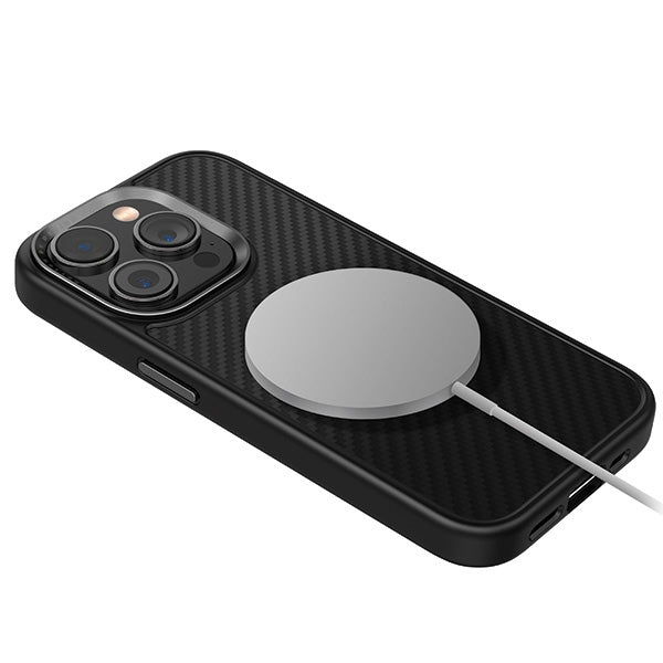 Uniq Keva Magclick Charging case for iPhone 15 Pro - black - Cell phone cases and covers<<<HurtelXML