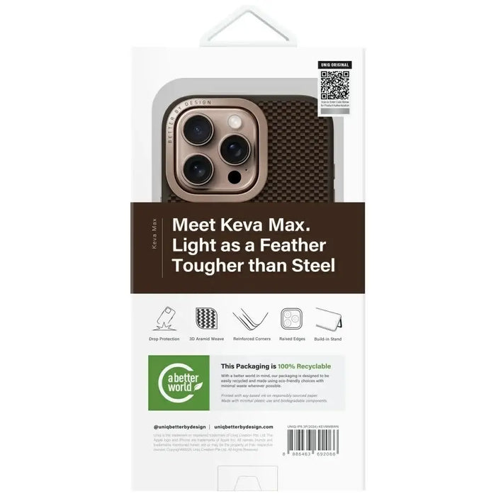 Uniq Keva Max Magclick Charging Camera Stand Case for iPhone 16 Pro - Brown - Cell phone cases and covers<<<HurtelXML