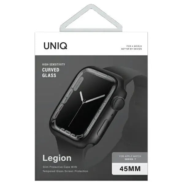 Uniq Legion case for Apple Watch Series 7/8/9 45mm black/black - Cell phone cases and covers<<<HurtelXML