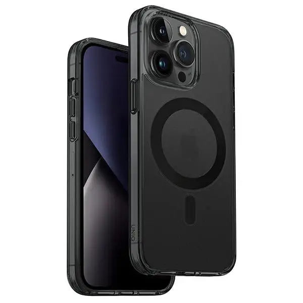 Uniq LifePro Xtreme Magclick Charging case for iPhone 14 Pro Max - gray and black - Cell phone cases