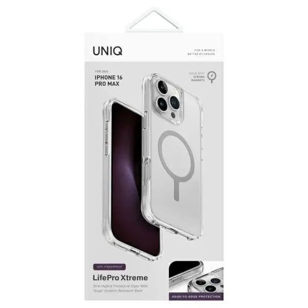 Uniq LifePro Xtreme Magclick Charging Case for iPhone 16 Pro Max - Clear - Cell phone cases and covers<<<HurtelXML