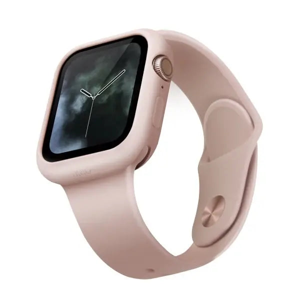Uniq Lino case for Apple Watch 4 / 5 / 6 / SE 44mm - pink - Cell phone cases and covers<<<HurtelXML