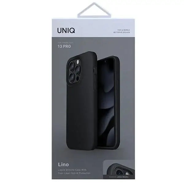 Uniq Lino case for iPhone 13 Pro / iPhone 13 - black - Cell phone cases and covers<<<HurtelXML