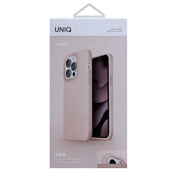 Uniq Lino case for iPhone 13 Pro / iPhone 13 - pink - Cell phone cases and covers<<<HurtelXML