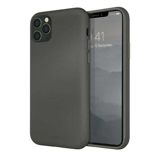 Uniq Lino Hue case for iPhone 11 Pro Max - gray - Cell phone cases and covers<<<HurtelXML