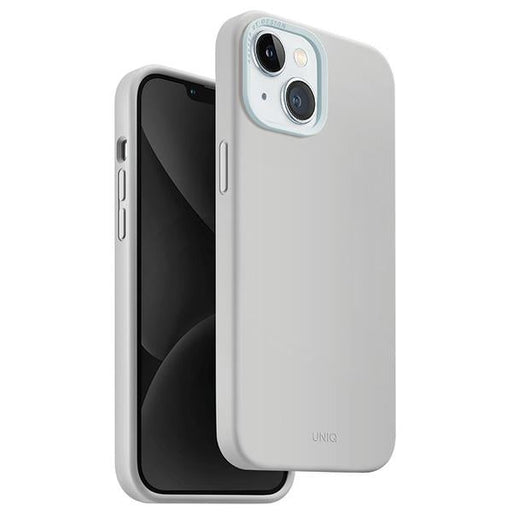 Uniq Lino Hue Magclick Charging case for iPhone 15 - light gray - Cell phone cases and covers<<<HurtelXML