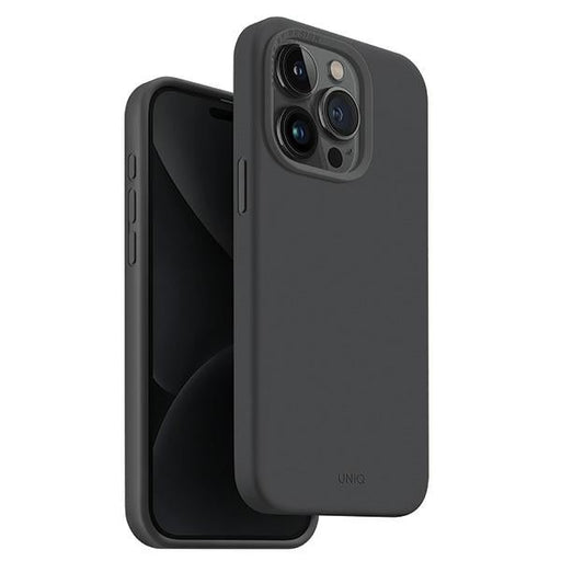 Uniq Lino Hue Magclick Charging case for iPhone 15 Pro - gray - Cell phone cases and covers<<<HurtelXML
