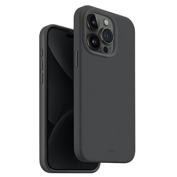 Uniq Lino Hue Magclick Charging case for iPhone 15 Pro - gray - Cell phone cases and covers<<<HurtelXML