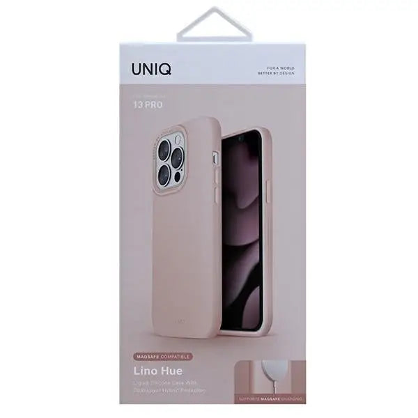 Uniq Lino Hue MagSafe case for iPhone 13 Pro / iPhone 13 - pink - Cell phone cases and covers<<<HurtelXML