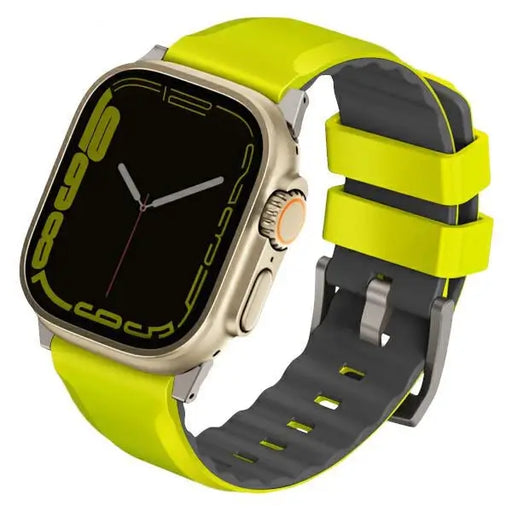 Uniq Linus Airosoft Silicone strap for Apple Watch 1/2/3/4/5/6/7/8/SE/SE2/Ultra 42/44/45/49mm - lime - Other cell phone