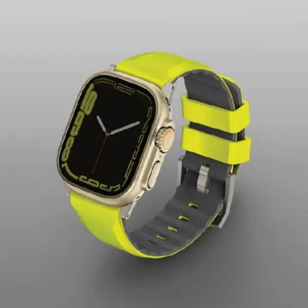 Uniq Linus Airosoft Silicone strap for Apple Watch 1/2/3/4/5/6/7/8/SE/SE2/Ultra 42/44/45/49mm - lime - Other cell phone