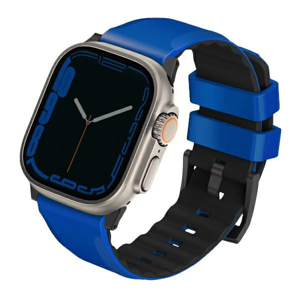 Uniq Linus Airosoft Silicone Strap for Apple Watch 1/2/3/4/5/6/7/8/SE/SE2/Ultra 42/44/45/49mm - Blue - Other cell phone